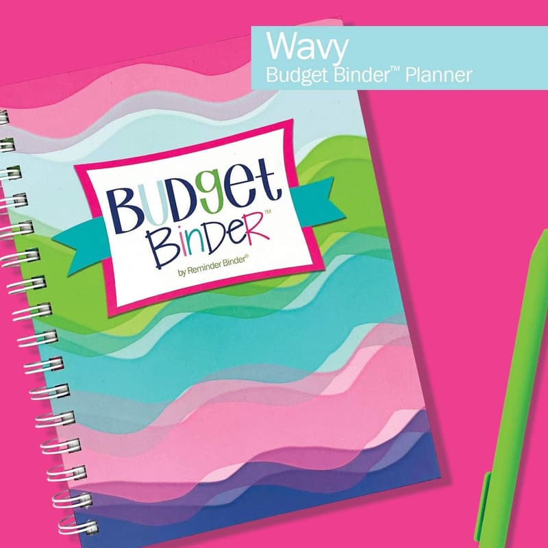 12-Month Budget Planner Organizer with Calendar & Pockets