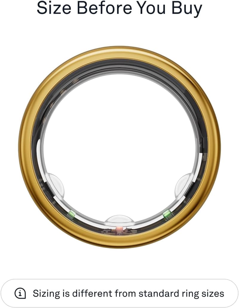 Oura Ring Gen3 Horizon - Gold - Size 6 - Smart Sleep Tracker