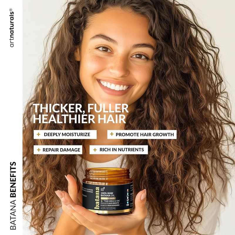 Organic Batana Oil Hair Growth Set - 4oz Oil & 4.2oz Paste