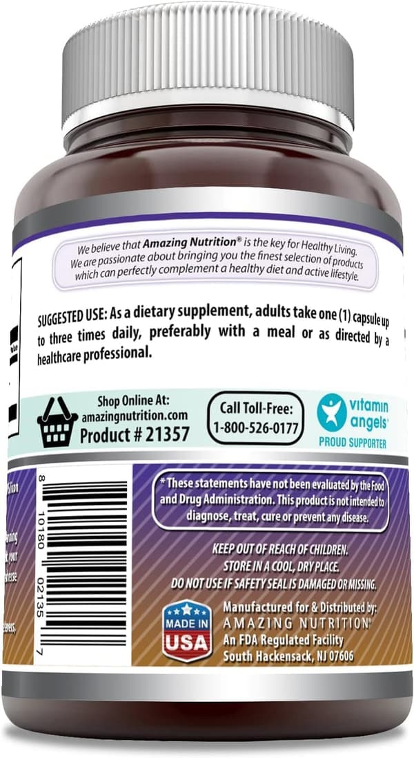 L-Arginine Capsules for Men & Women | 500mg | Non-GMO, Gluten-Free
