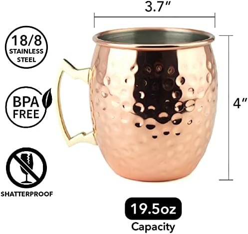Moscow Mule Gift Set - 25-Piece Copper Plated Collection