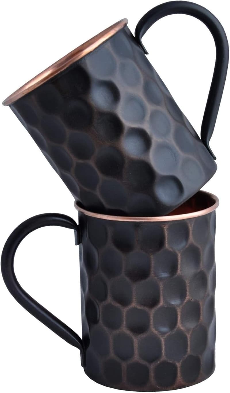 Handcrafted Copper Moscow Mule Mugs - Set of 2 for Christmas