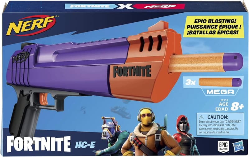 Fortnite HC-E Mega Dart Blaster with 3 Official Darts