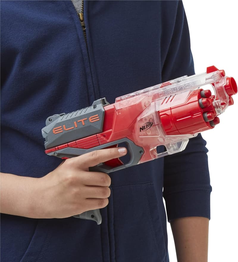 NERF Elite Disrupter Blaster with 6-Dart Rotating Drum