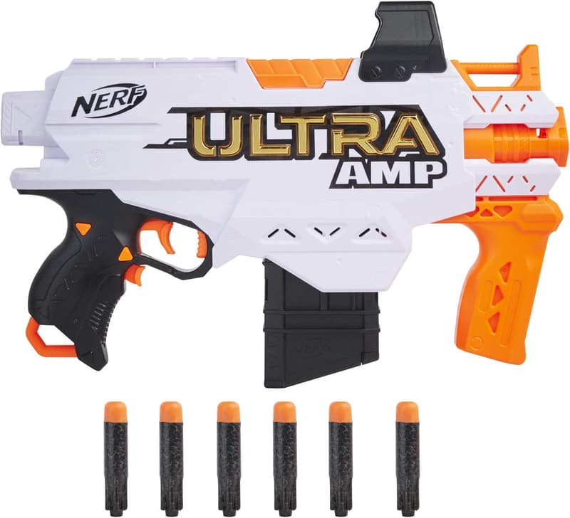 Nerf Ultra Amp Motorized Blaster with 6-Dart Clip & Darts