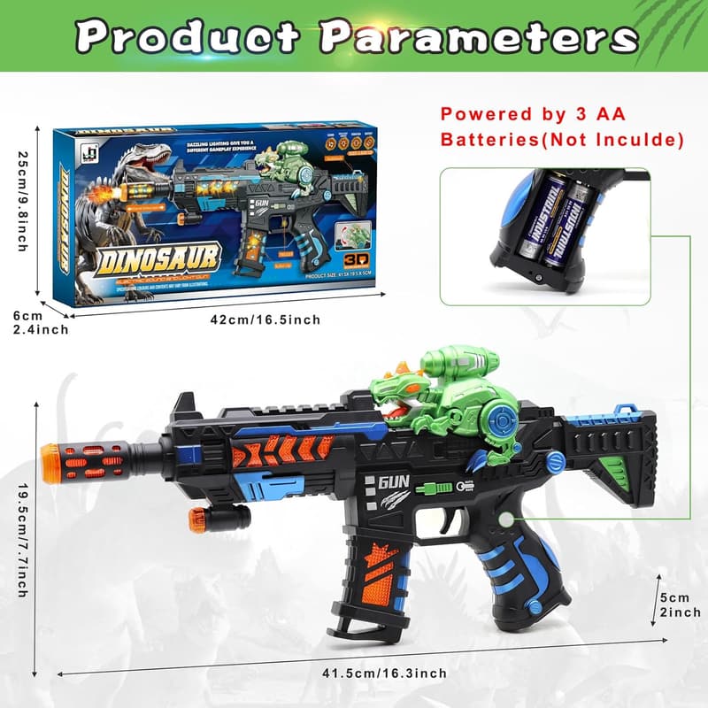 Telescopic Action Toy Gun with Sound Effects for Kids