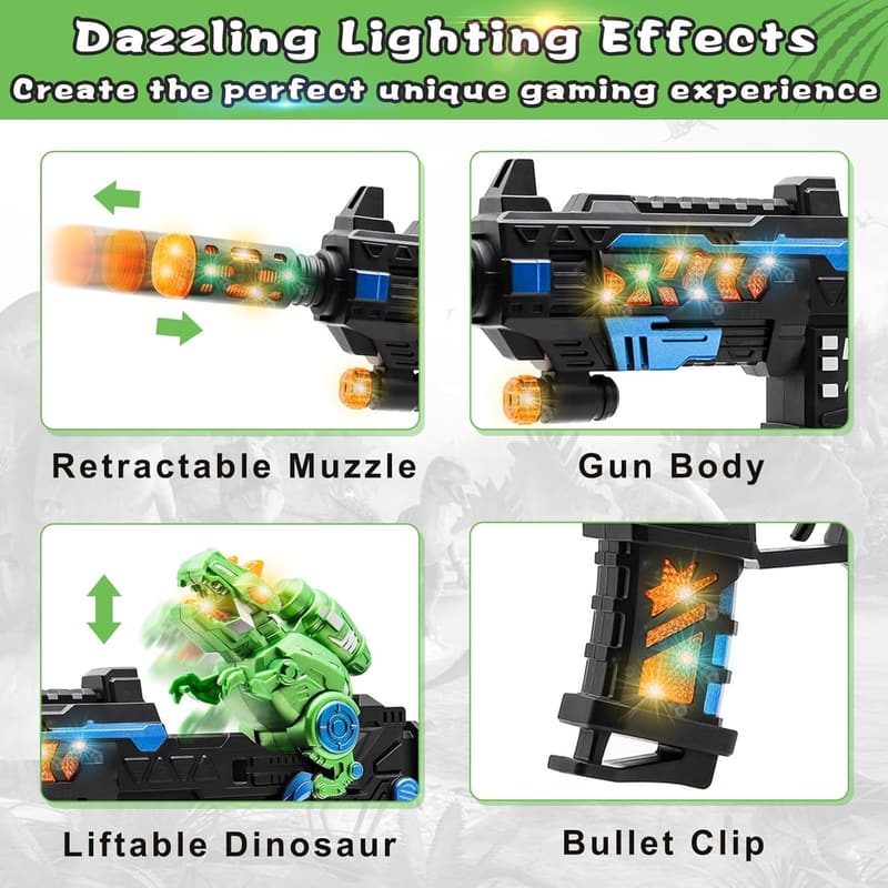 Telescopic Action Toy Gun with Sound Effects for Kids