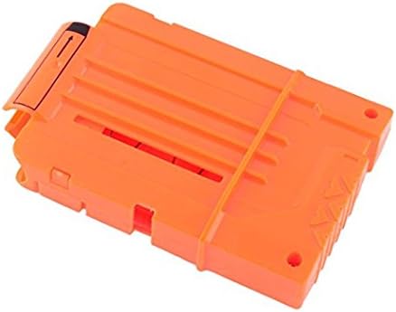 Nerf Toy Dart Gun Magazine Clips - 4 Soft Bullet Holders (Orange)
