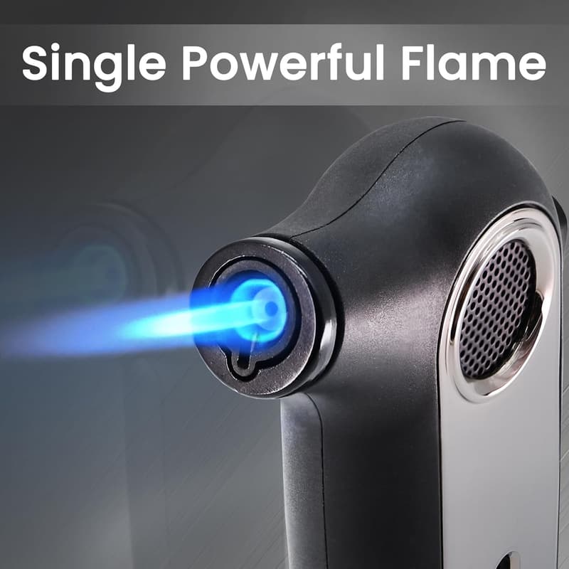 Butane Refillable Torch Lighters for Camping and BBQ - 2 Pack