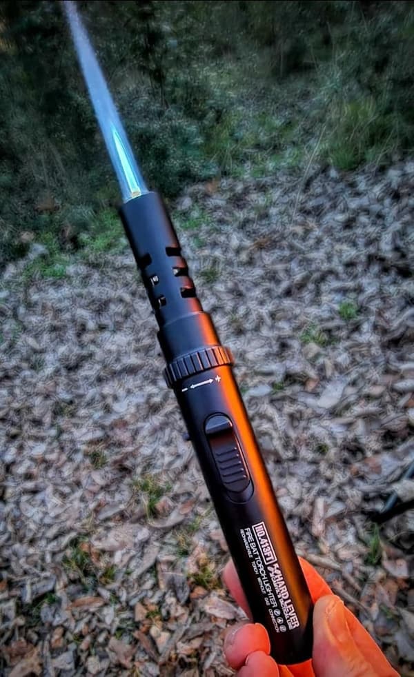 Windproof Camping Torch Lighter with Adjustable Flame