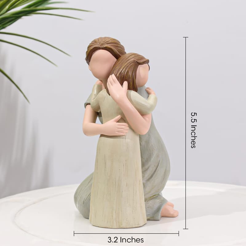 Mother and Daughter Hand-Painted Figurine Gift