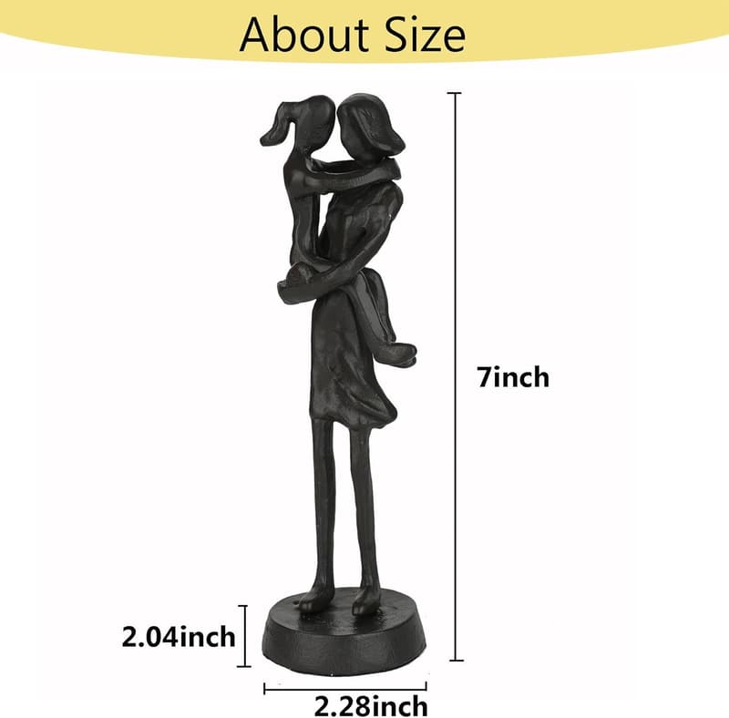 Mother and Daughter Iron Figurines Gift for Mother's Day