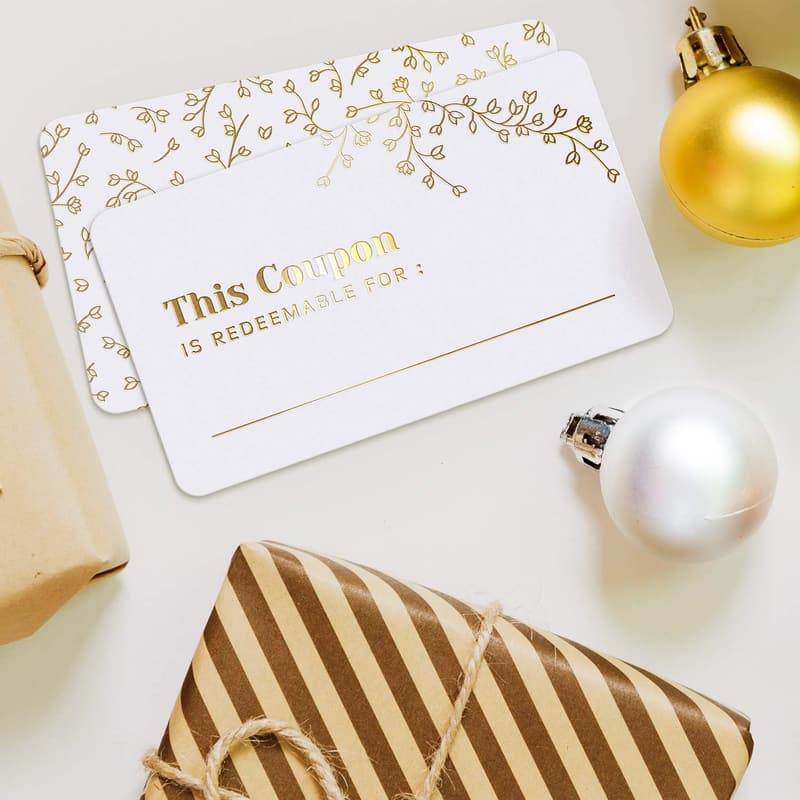Personalized Blank Coupon Cards for Mother's Day Gifts