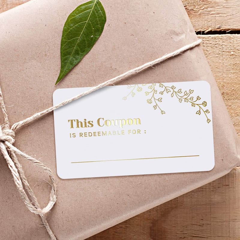 Personalized Blank Coupon Cards for Mother's Day Gifts