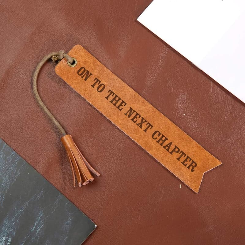 Mother's Day Engraved Leather Bookmark for Women