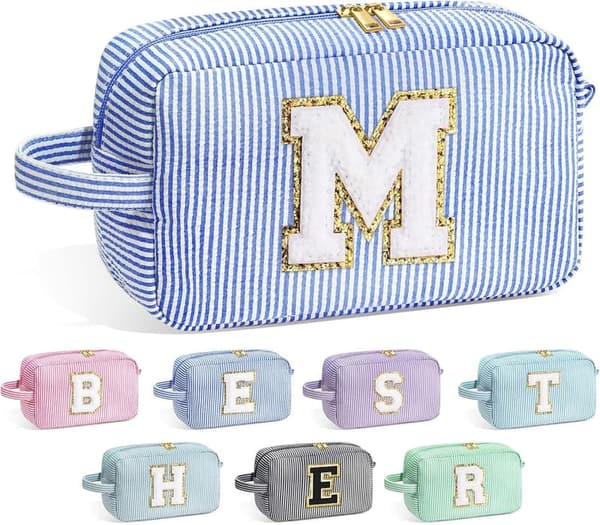 Personalized Monogram Makeup Bag for Mom's Birthday