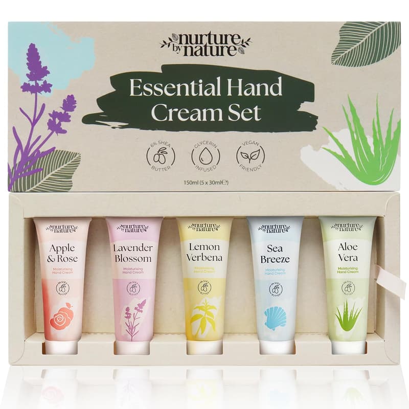Mother's Day Hand Cream Gift Set - 5 Travel Size Lotions with Shea Butter