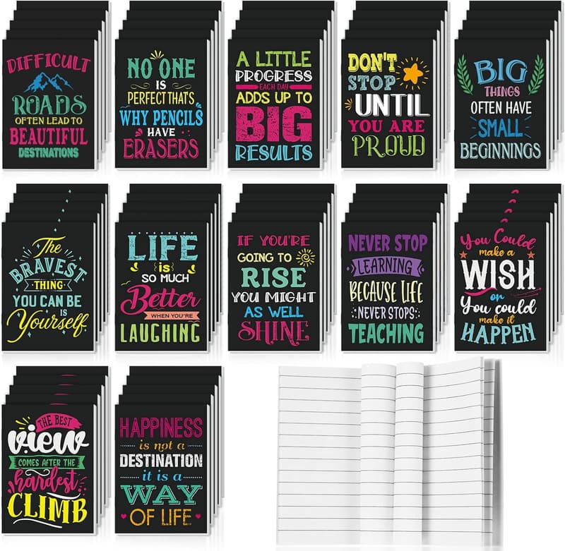 Inspirational Mini Notepads - 60-Pack Christian Prayer Journal