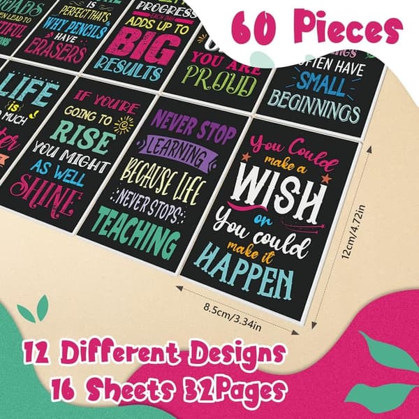 Inspirational Mini Notepads - 60-Pack Christian Prayer Journal