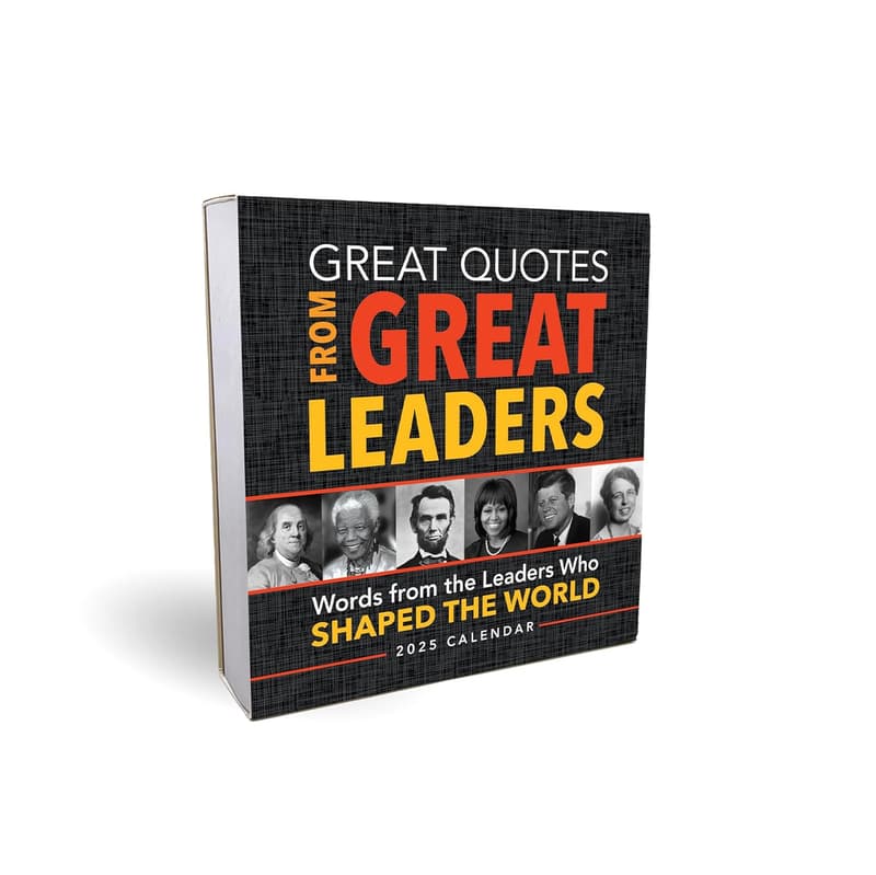 2025 Inspirational Leader Quotes Daily Calendar for Office