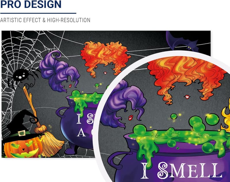Halloween I Smell a Child Backdrop for Kids' Party Decor