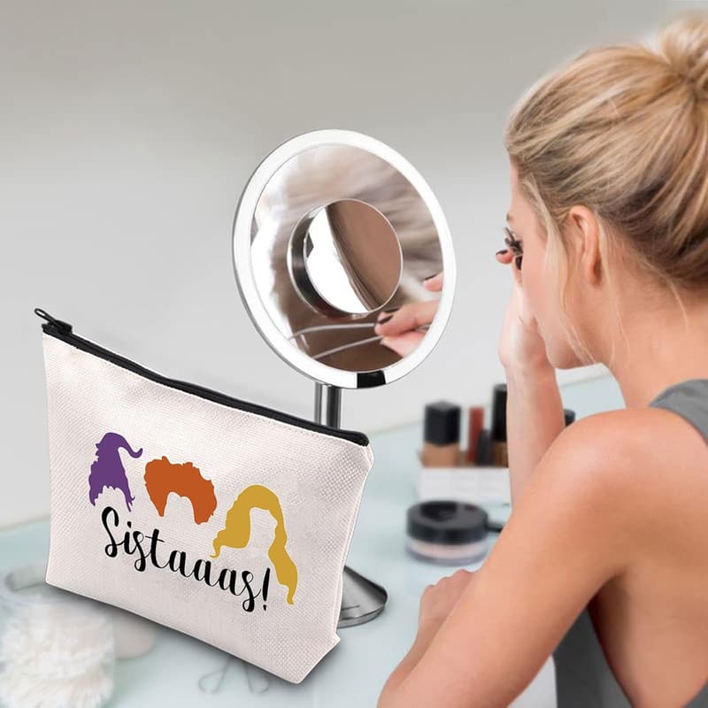 Sanderson Sisters Inspired Makeup Bag Zipper Pouch