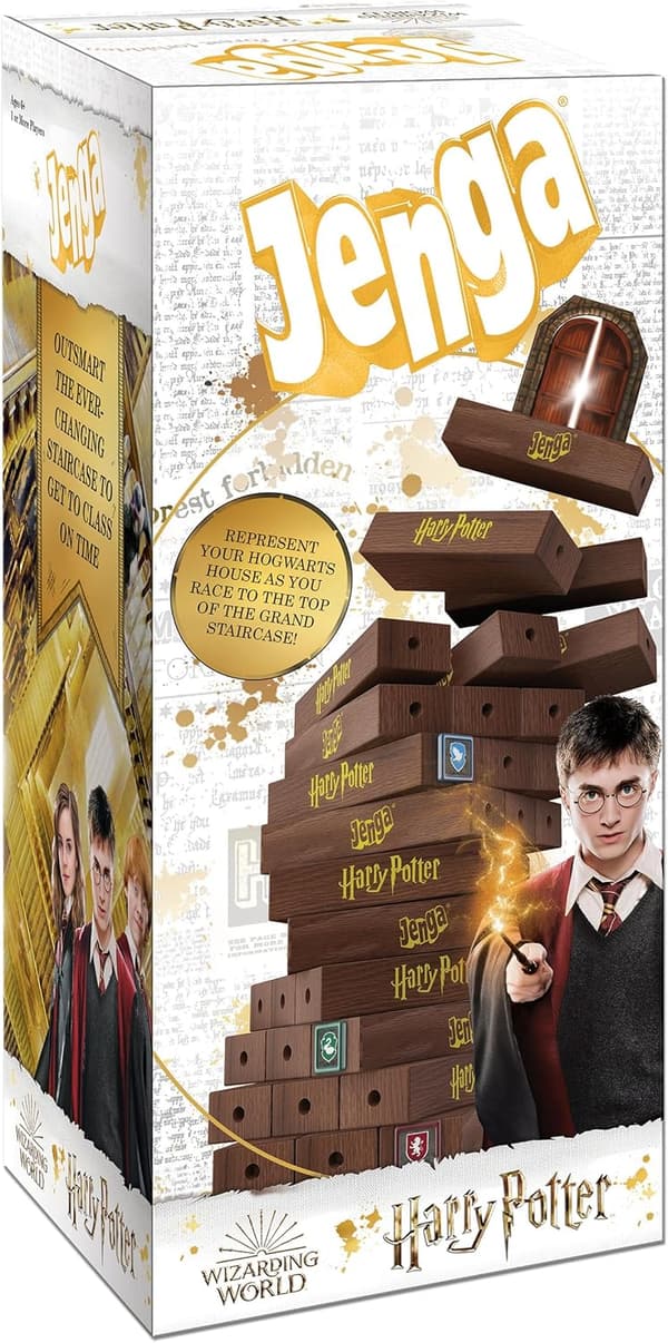 Harry Potter Grand Staircase Jenga Game with Custom Dice