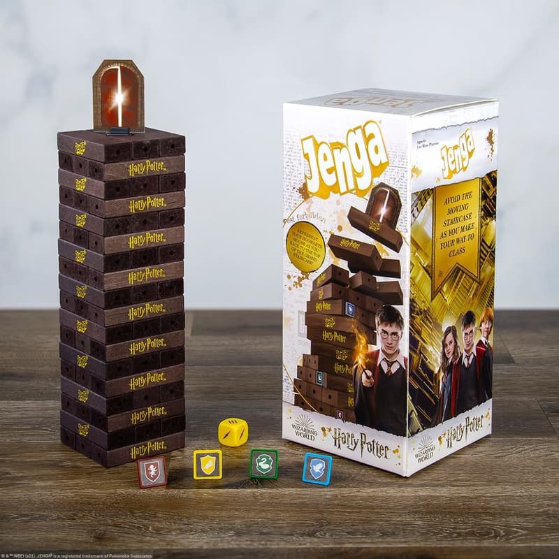 Harry Potter Grand Staircase Jenga Game with Custom Dice