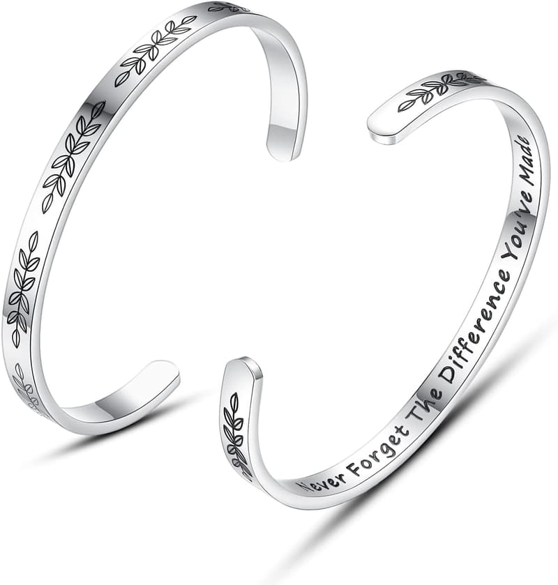 Personalized Cuff Bracelets for Women - Ideal for Birthdays & Mother's Day
