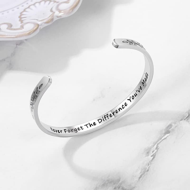 Personalized Cuff Bracelets for Women - Ideal for Birthdays & Mother's Day