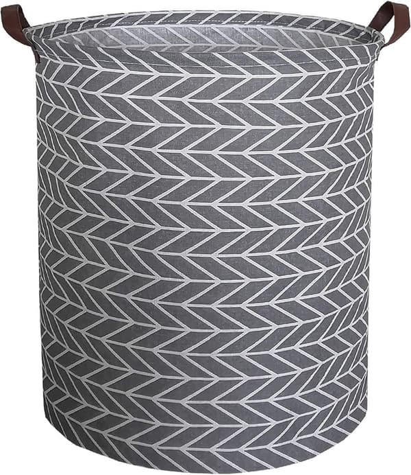 Collapsible Round Storage Basket for Kids' Toys & Laundry