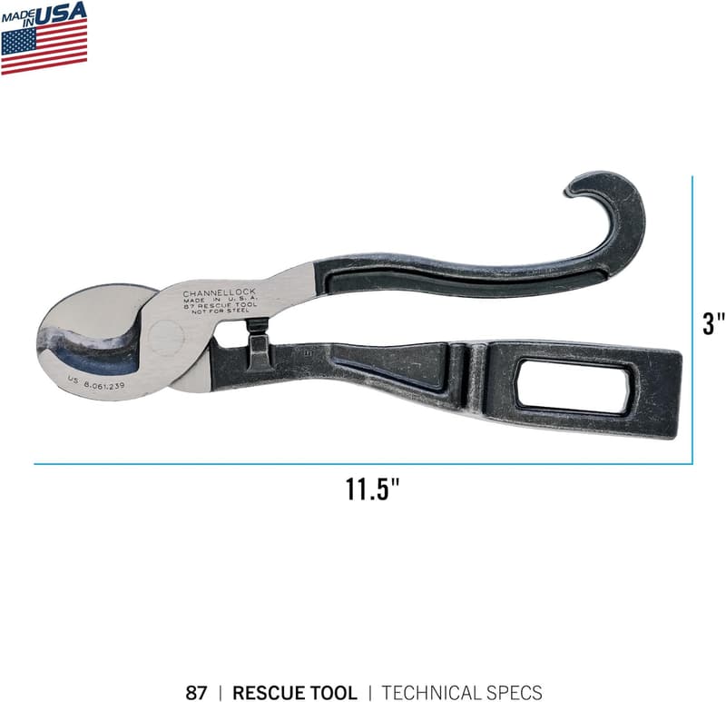Compact Alloy Steel Rescue Tool for First Responders