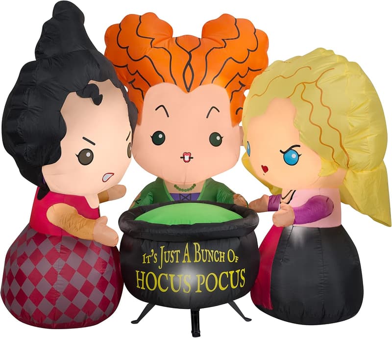 Disney Hocus Pocus Sanderson Sisters Inflatable Halloween Decor