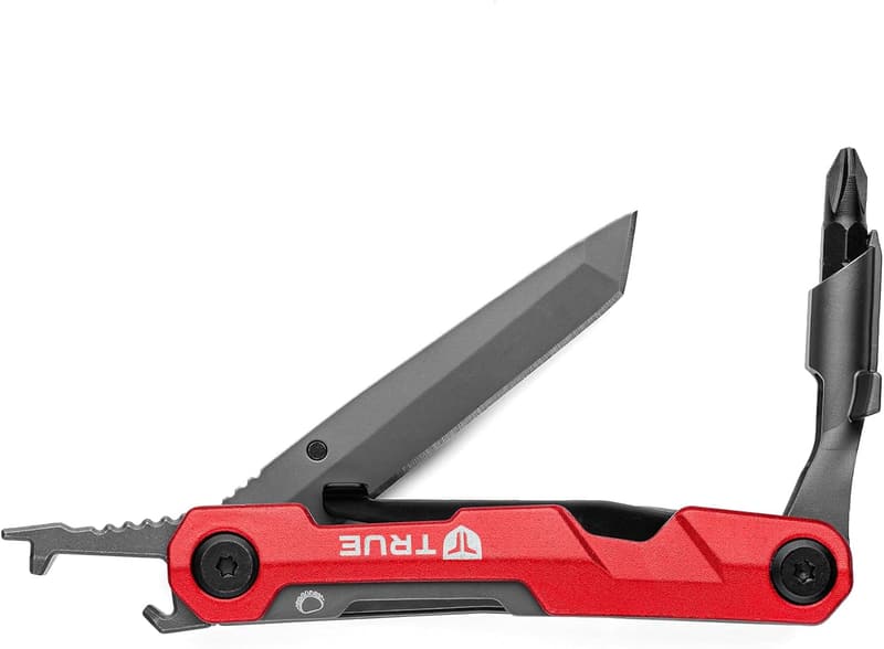 Titanium Multitool with Tanto Blade and Magnetic Bit Driver
