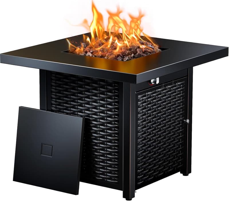 28-Inch CSA-Listed Propane Fire Pit Table for Outdoor Gatherings