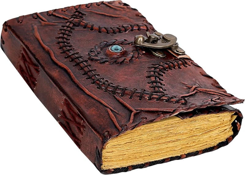 Hocus Pocus Spellbook Leather Journal – Halloween & Gift Decoration