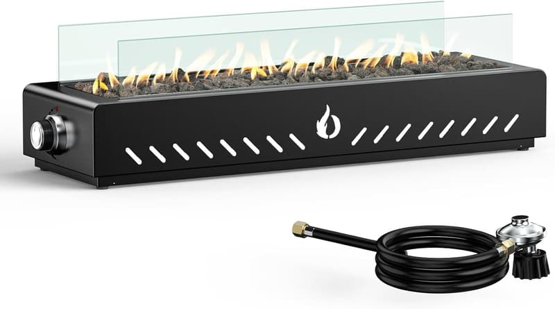 Portable Smokeless Propane Tabletop Fireplace for Outdoor Use
