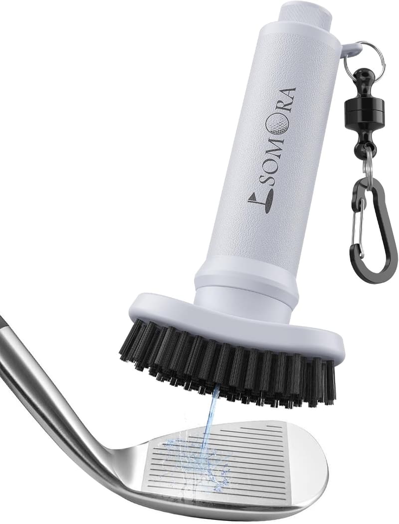 Golf Club Cleaner Brush with Magnetic Clip - Perfect for Men