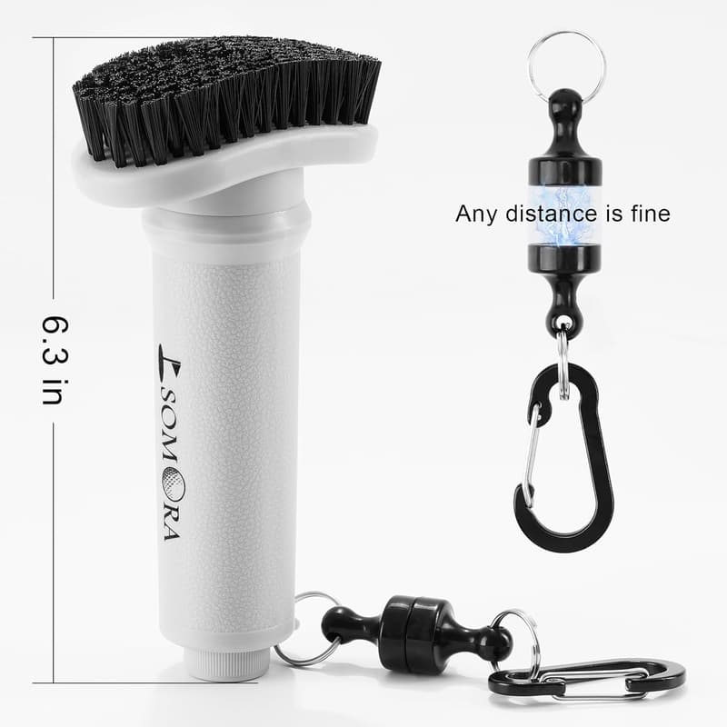 Golf Club Cleaner Brush with Magnetic Clip - Perfect for Men