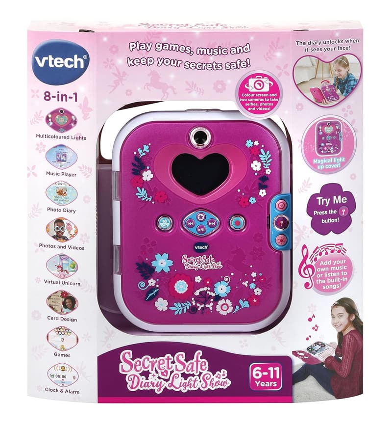 Interactive Purple Secret Safe Diary for Girls, Ages 5+