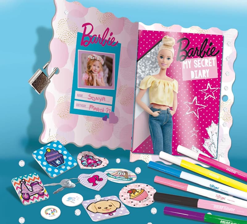 Barbie My Secret Diary Creative Game for Kids, Multicoloured