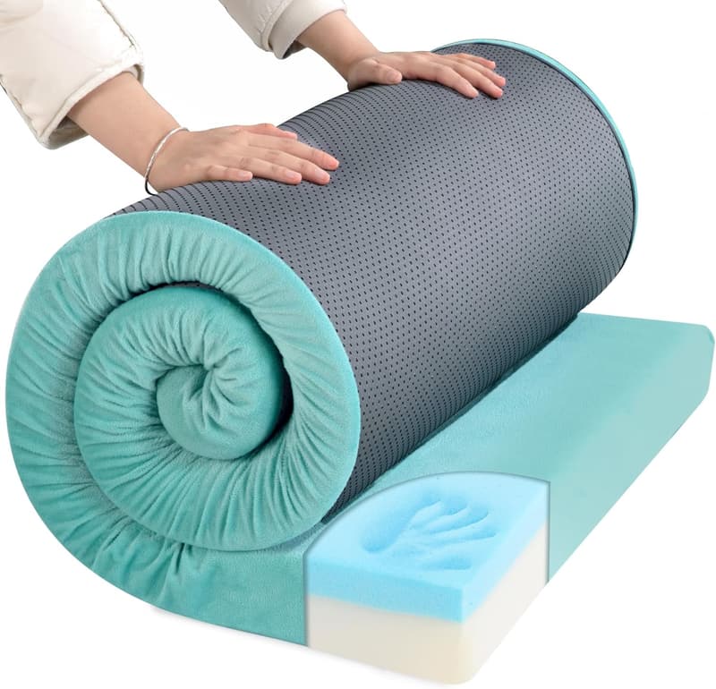 Portable Waterproof Memory Foam Camping Mattress - 3 Inch