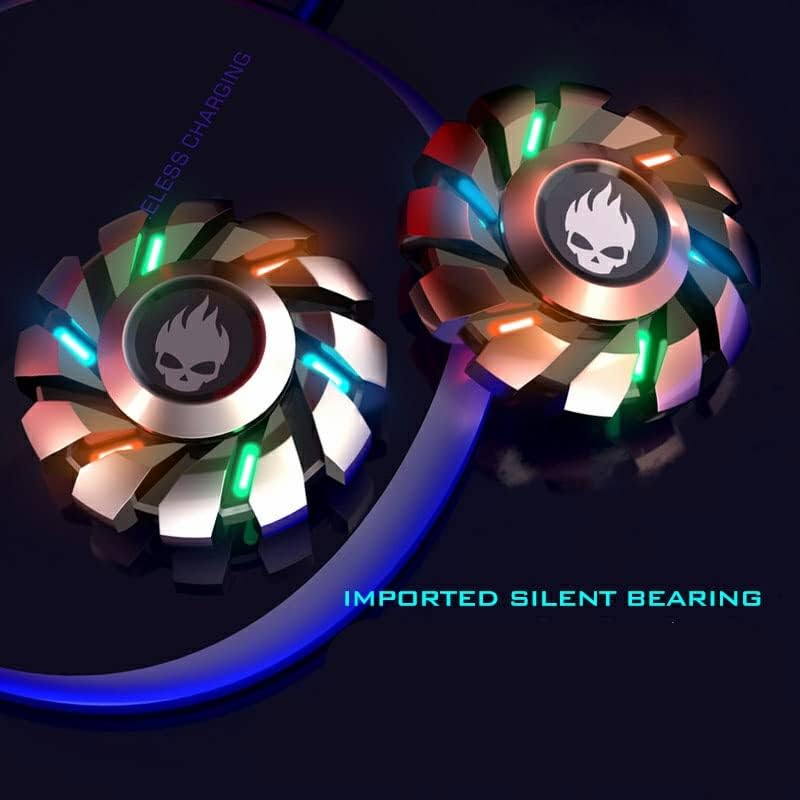 Glow-in-the-Dark Metal Fidget Spinner for Kids & Adults
