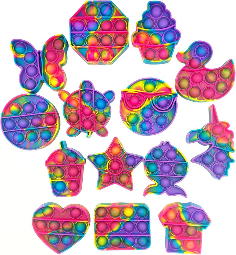 14 Pack Pop Fidget Sensory Toys for Kids Birthday Party Favors