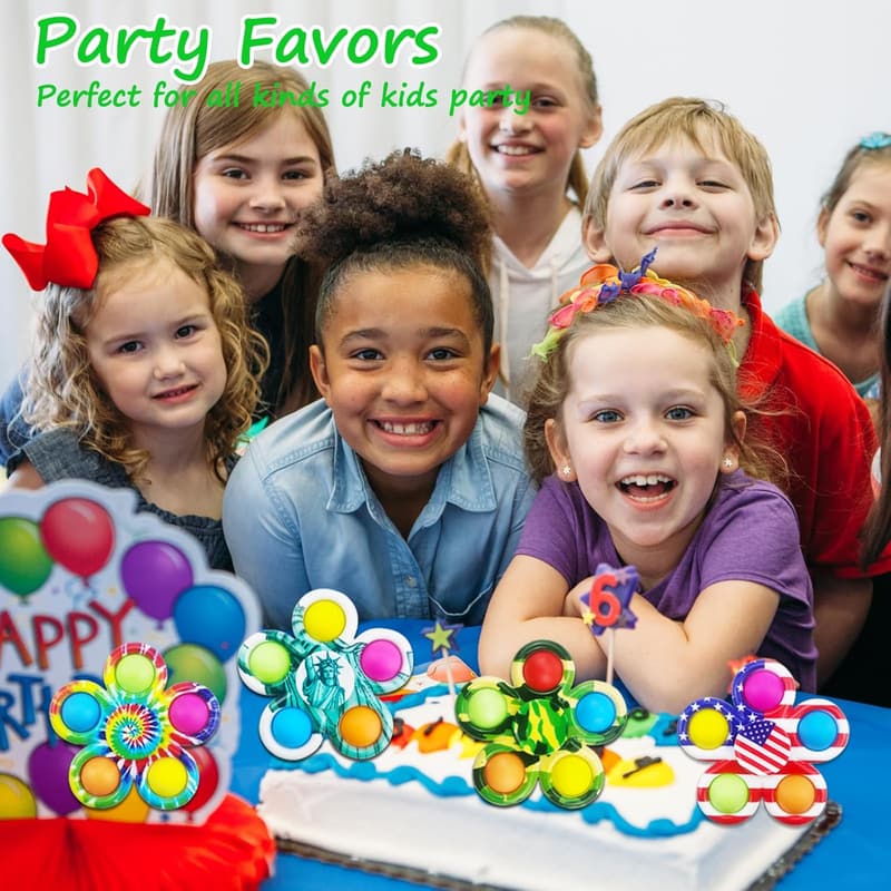 Fidget Spinner Sensory Toys Pack - 30 Pcs for Kids 3-12