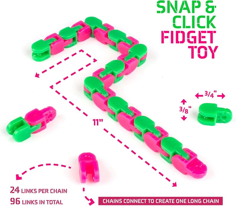 Sensory Fidget Toys for Kids - Wacky Tracks Pack of 4
