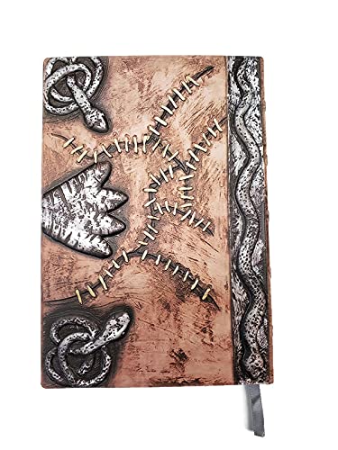 Halloween Spellbook Prop - Small PU Leather Necronomicon Journal