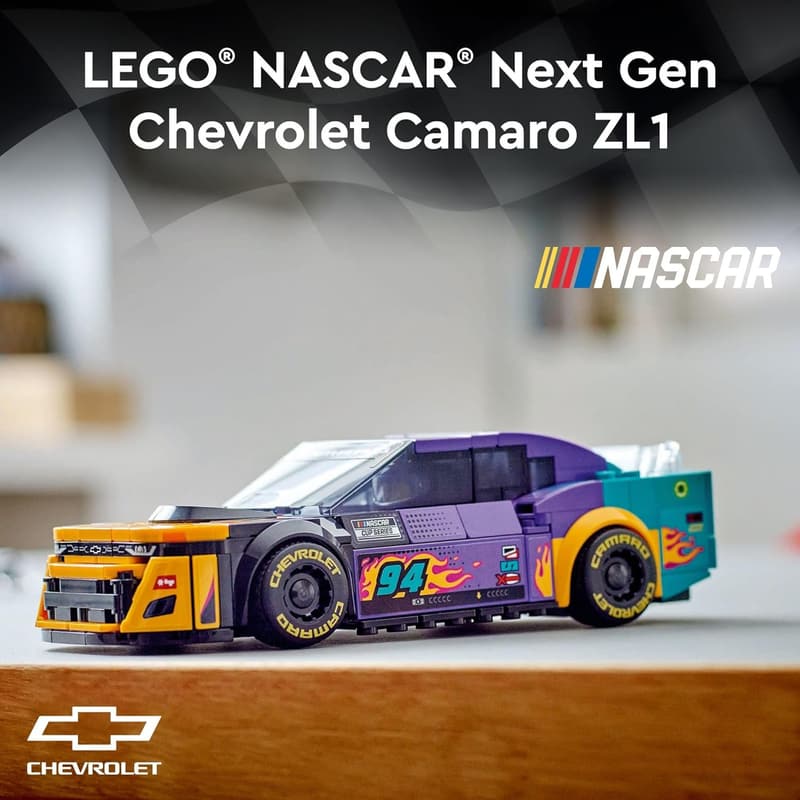 LEGO Speed Champions NASCAR Chevrolet Camaro ZL1 Racecar Set