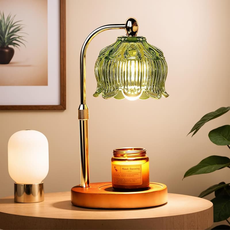 Electric Candle Warmer Lamp with Timer & Dimmer for Women