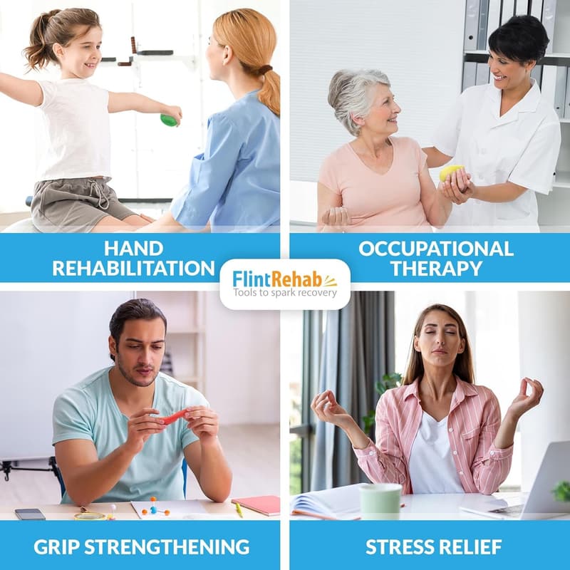 Therapy Putty for Stress Relief & Physical Therapy - 4 Pack